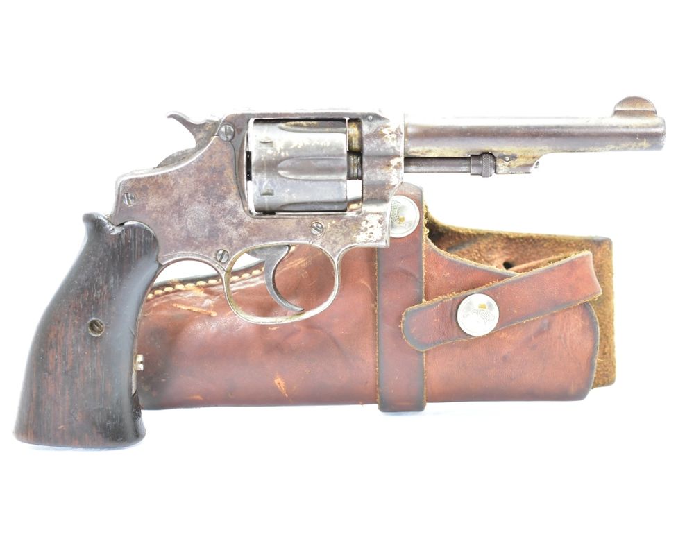 Early 1900's, S&W, Hand Ejector, 32 Long Cal., Revolver W/ Leather Holster